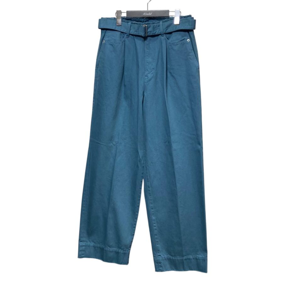 YOAK 【値下げ】YOKE 23SS BELTED WIDE-LEGGED DENIM TROUSERS