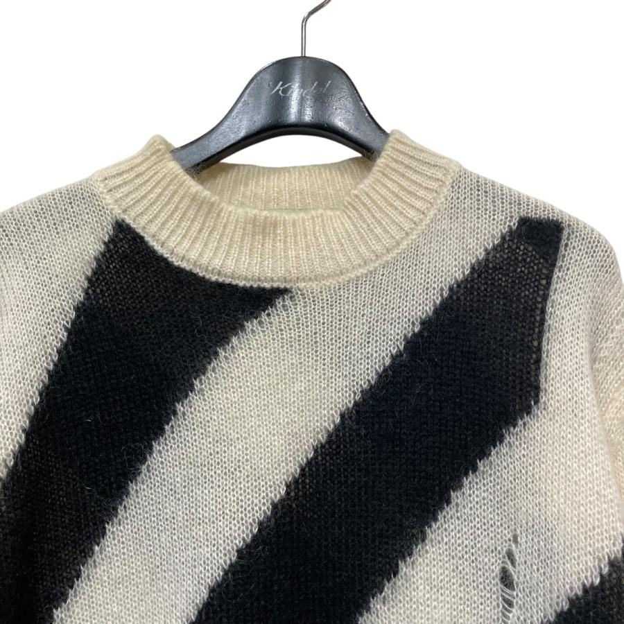 off white（オフホワイト） 【値下げ】OFFWHITE MOHAIR DIAG SWEATER
