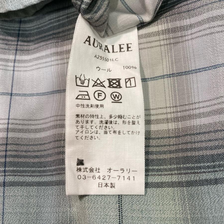 AURALEE 18AW チェックシャツ M AURALEE＞ウールチェックシャツ