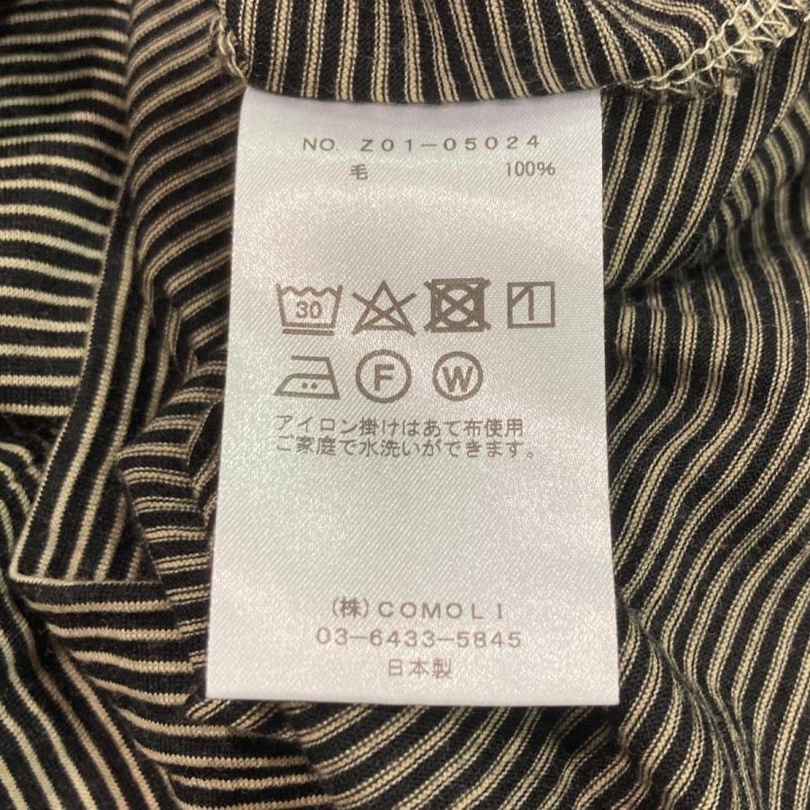 COMOLI（コモリ） サマーウール ノースリーブノースリーブニットシャツ