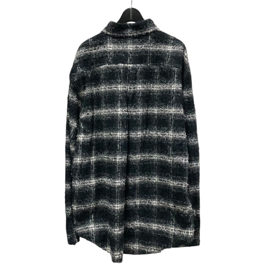 FR2 Shaggy Check CPO Shirt ブラック M 値下げ】MASU 25AW SHAGGY PLAID SHIRT シャギーチェックシャツ