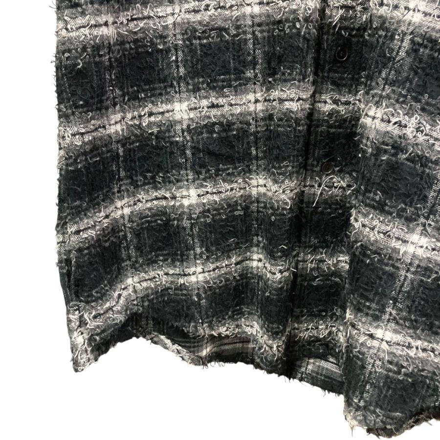 値下げ】MASU 25AW SHAGGY PLAID SHIRT シャギーチェックシャツ 
