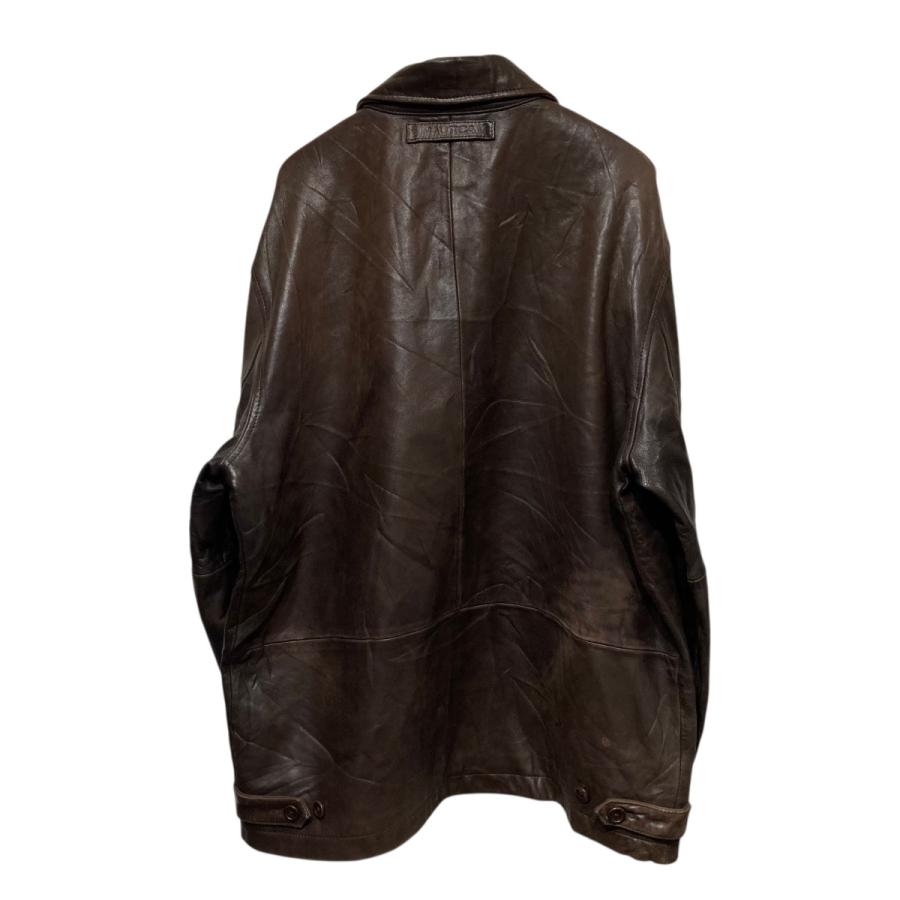 NAUTICA（ノーティカ） レザージップアップジャケット ブラウン サイズ