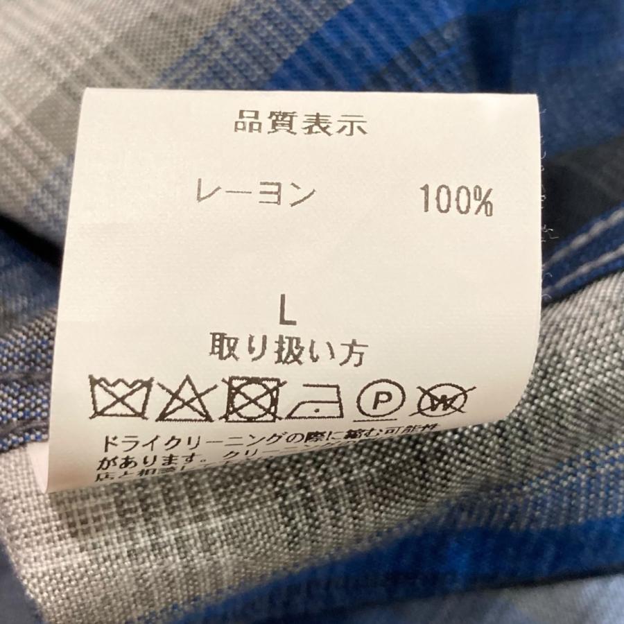 WACKO MARIA（ワコマリア） オンブレチェックシャツ ネイビー サイズ