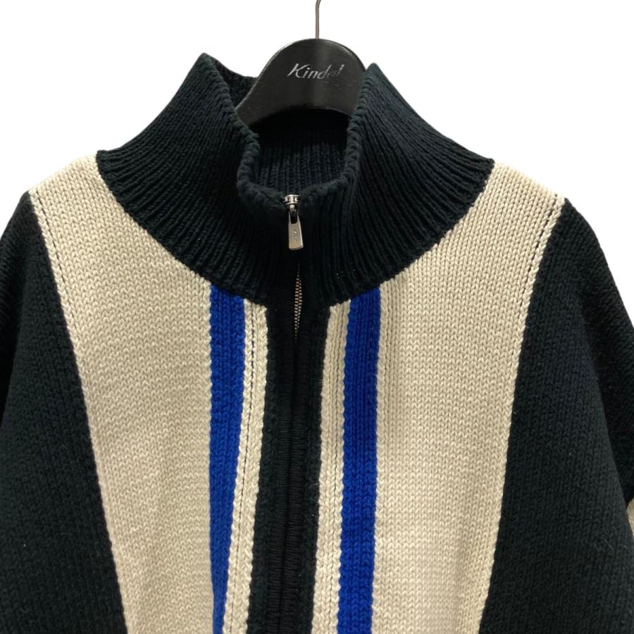 【完売】KITH ラガーシャツ 新品 カラーブロック KITH（キス） カラーブロック切替ジップアップニット ホワイト