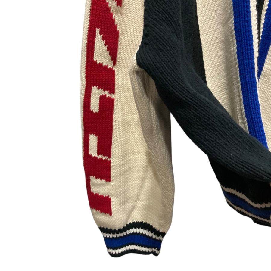 KITH（キス） カラーブロック切替ジップアップニット ホワイト