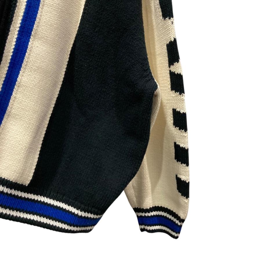 KITH（キス） カラーブロック切替ジップアップニット ホワイト