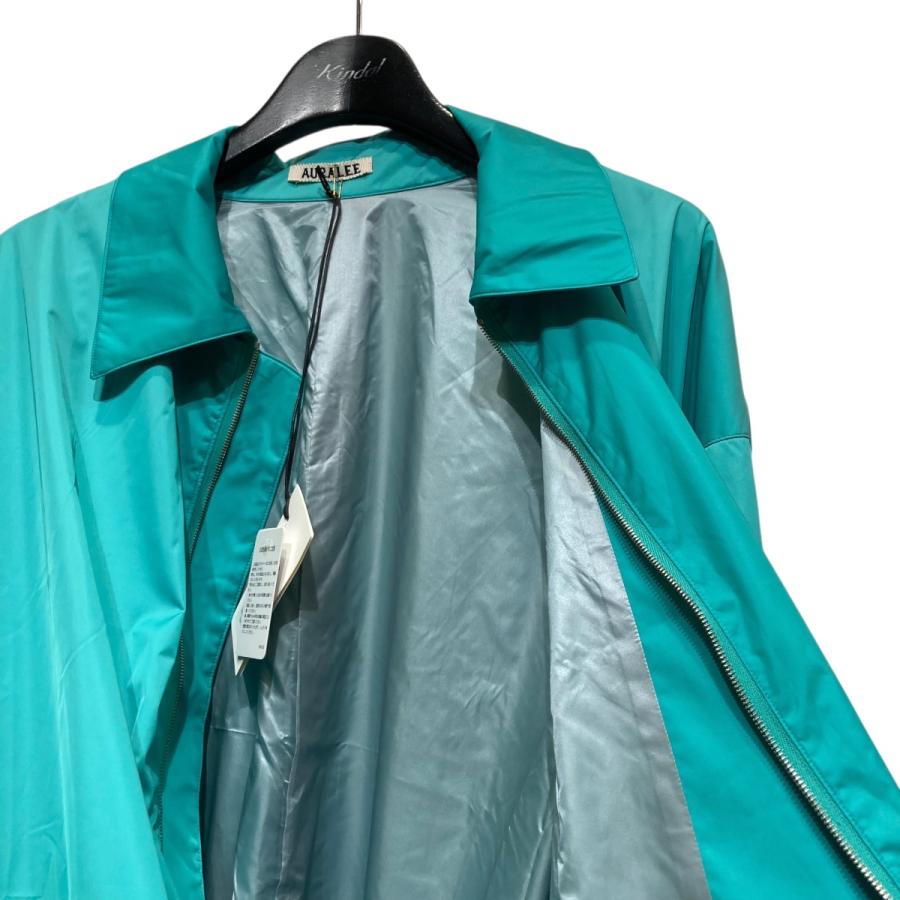 ジャケット・アウター AURALEE SATIN LAMINATE ZIP COAT AURALEE / オーラリー | HARD TWIST POLYESTER SATIN LAMINATE ZIP