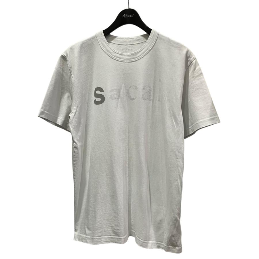 sacai Tシャツ ホワイト　反転 sacai（サカイ） 反転ロゴプリントTシャツ 22-0459S ホワイト サイズ