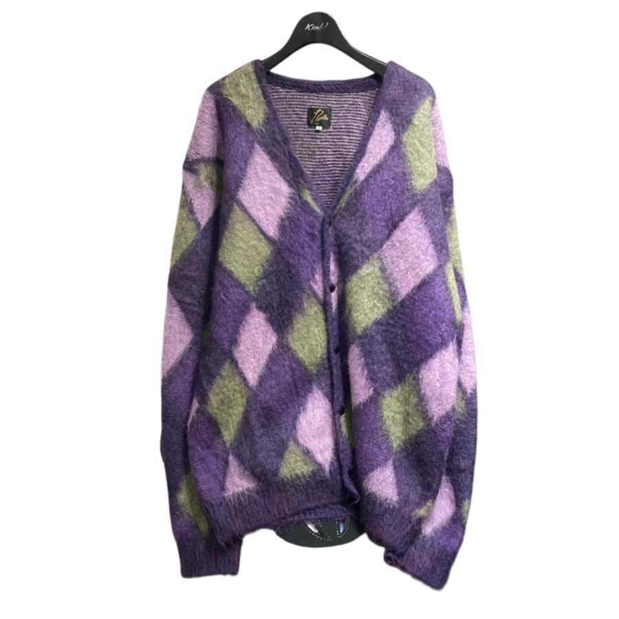 24aw 新品 NEEDLES ニードルズ カーディガン モヘア M Needles（ニードルス） ニードルズ モヘアカーディガン FK234 パープル