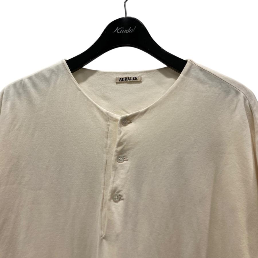 AURALEE（オーラリー） AURALEE HIGH GAUGE PIQUE DOUBLE CLOTH HENLEY