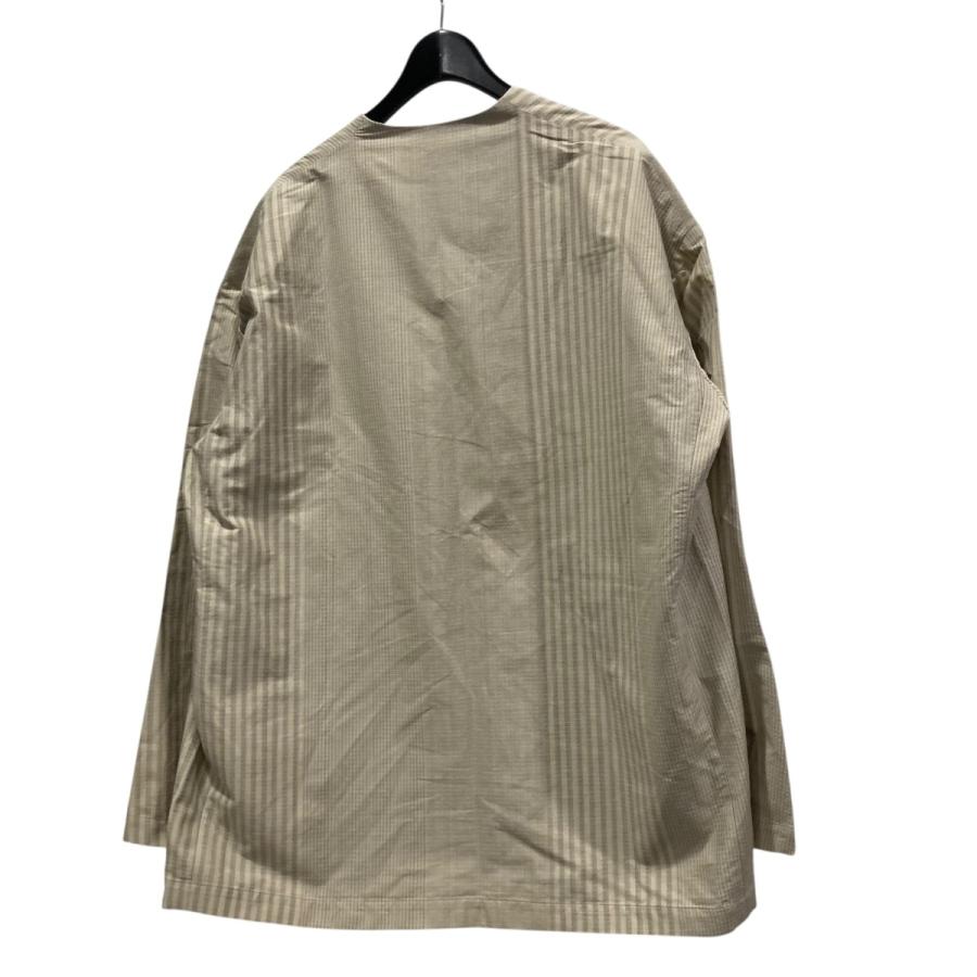 新品。 SEEALL 限定シルクジャケット　1 SEEALL 【値下げ】SEEALL COLLARLESS JACKET コットンシルクノーカラー