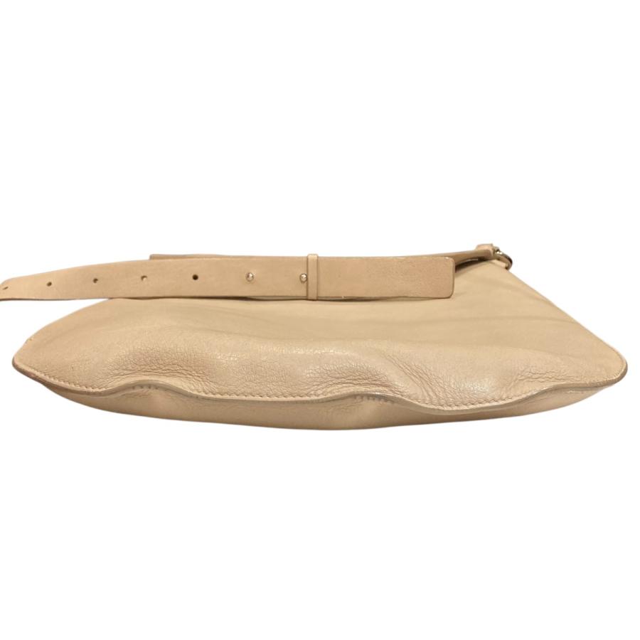 JIL SANDER ベージュ ショルダーバッグ JIL SANDER（ジルサンダー） レザーショルダーバッグ ベージュ