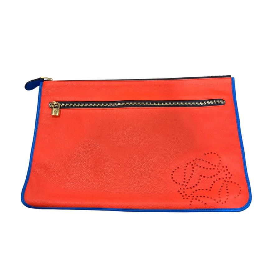 LOEWE（ロエベ） クラッチバッグ レッド×グリーン×ブルー サイズ：ワン