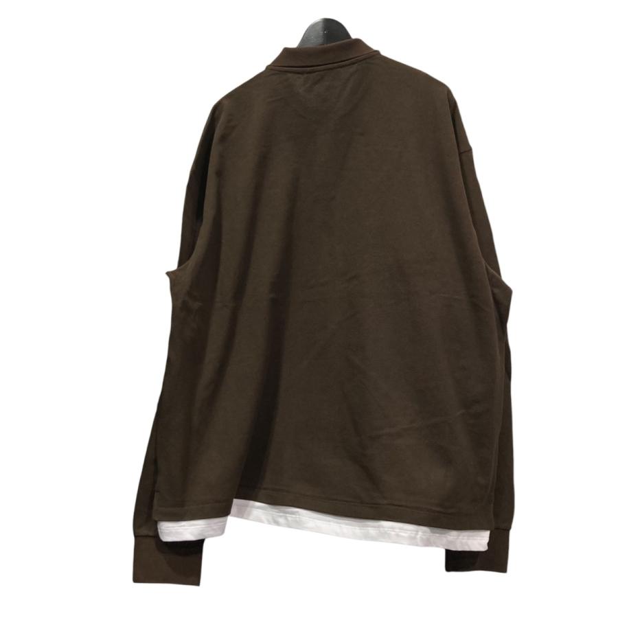 miu miu（ミュウミュウ） ピケxジャージー ポロシャツ MJL069 ブラウン