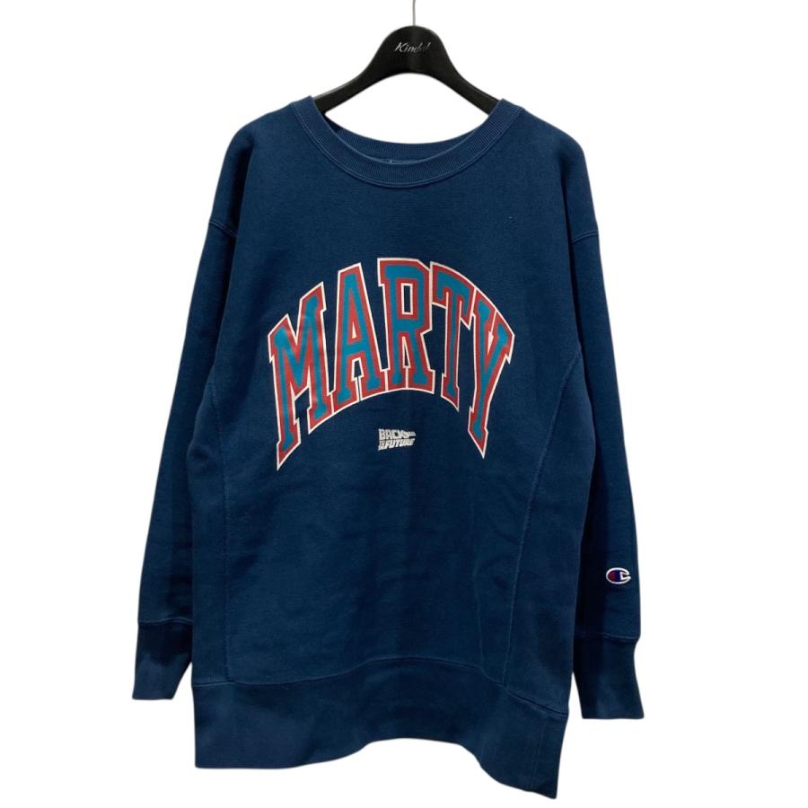 Champion リバースウィーブ　スウェット ネイビー　両面プリント　フェード Champion（チャンピオン） チャンピオンリバースウィーブ Champion