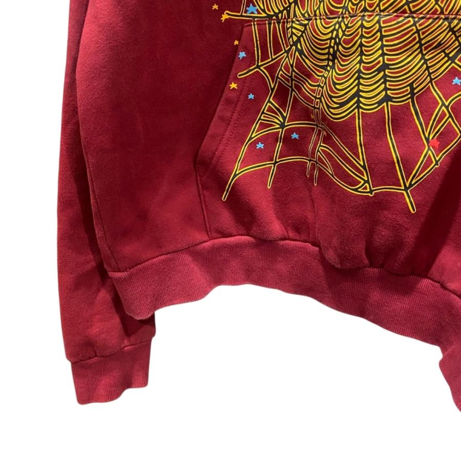 スパイダー SP5DER フーテッドパーカー バーガンディー サイズ：XL