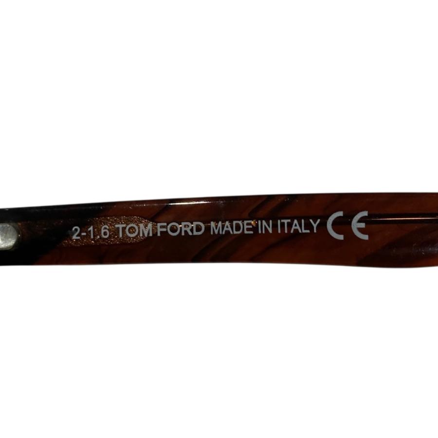 TOM FORD(トムフォード) サングラス - TF399-F 黒×ダークブラウン×ベージュ プラスチック TOM FORD（トムフォード） TOM FORD Frank サングラス TF-399-F