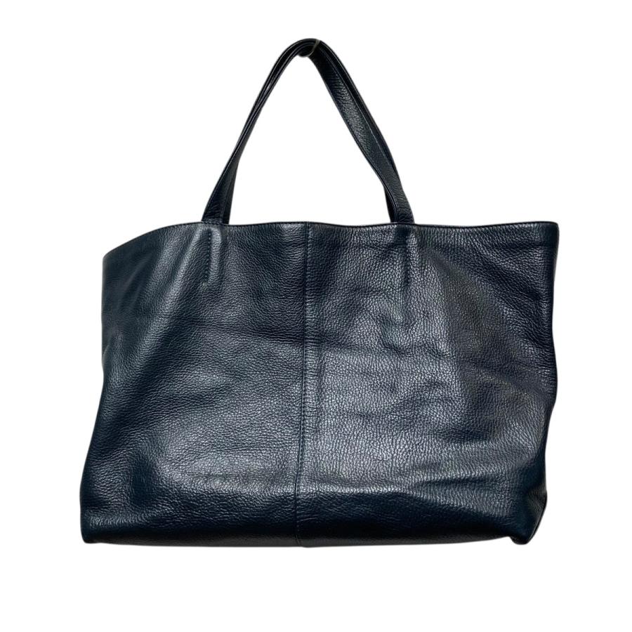 無*い様 ✨極美品✨ STEFANOMANO ネイビー レザー トートバッグ 底 STEFANO MANO（ステファノマーノ） レザートートバッグ ネイビー