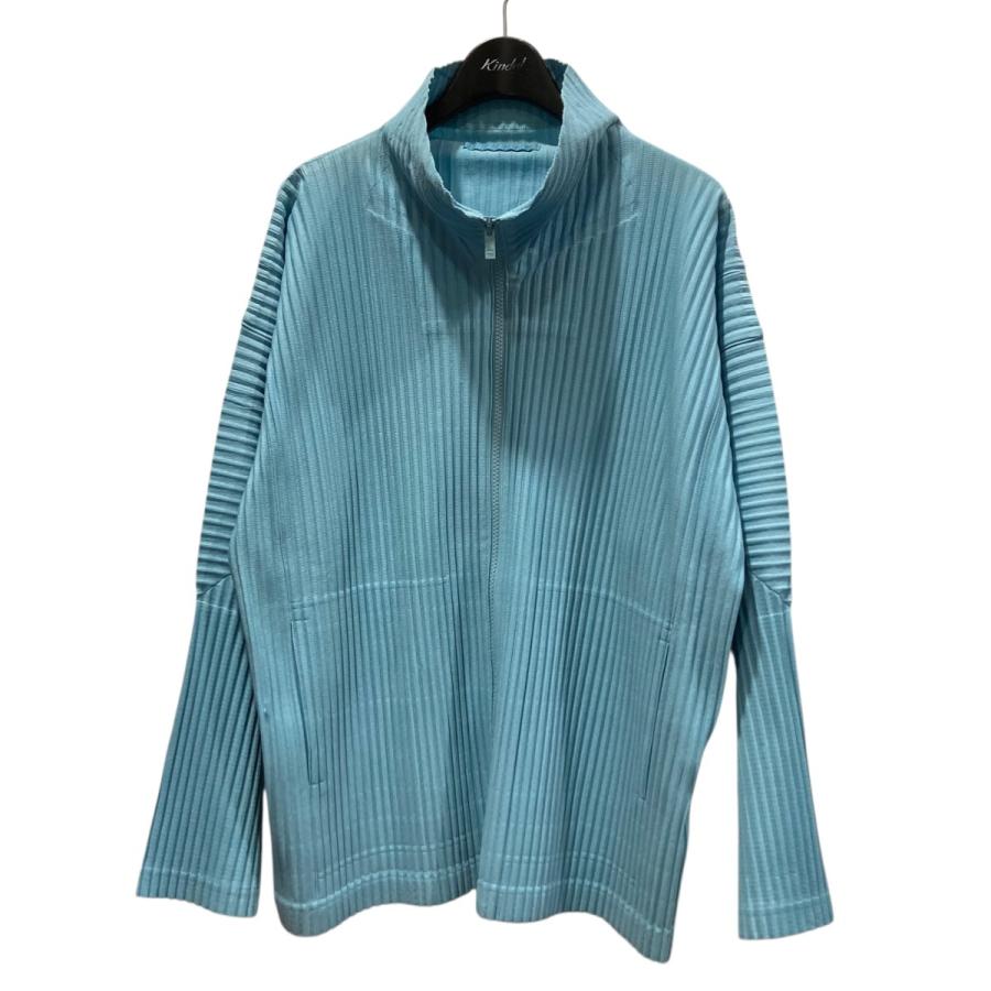 HOMME PLISSE ISSEY MIYAKE ショート丈ジャケット ブルー HOMME PLISSE ISSEY MIYAKE イッセイミヤケオムプリッセ プリーツ