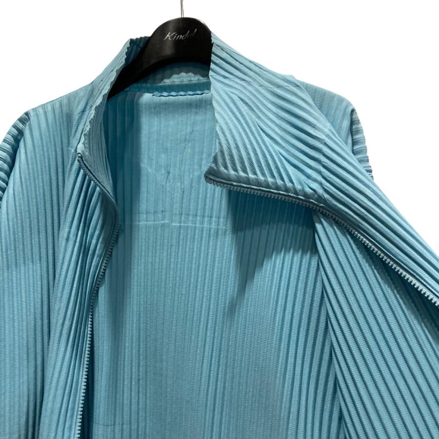 HOMME PLISSE ISSEY MIYAKE ショート丈ジャケット ブルー 中古・古着通販】HOMME PLISSE ISSEY MIYAKE (オム プリッセ イッセイ