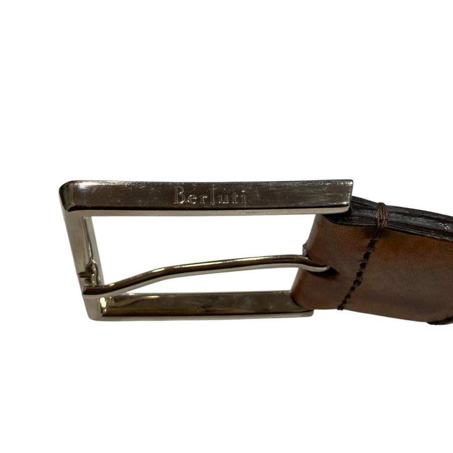 Berluti（ベルルッティ） レザーベルト 1102 ブラウン サイズ：85 34