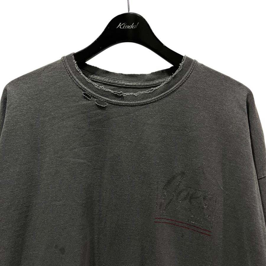 アンセルム ANCELLM GOES AGING LS T-SHIRT ダメージTシャツ ブラック