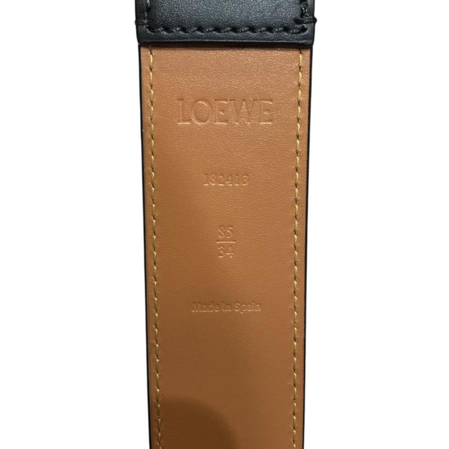 LOEWE（ロエベ） LOEWE CURVED BUCKLE ベルト ブラック サイズ：85/34