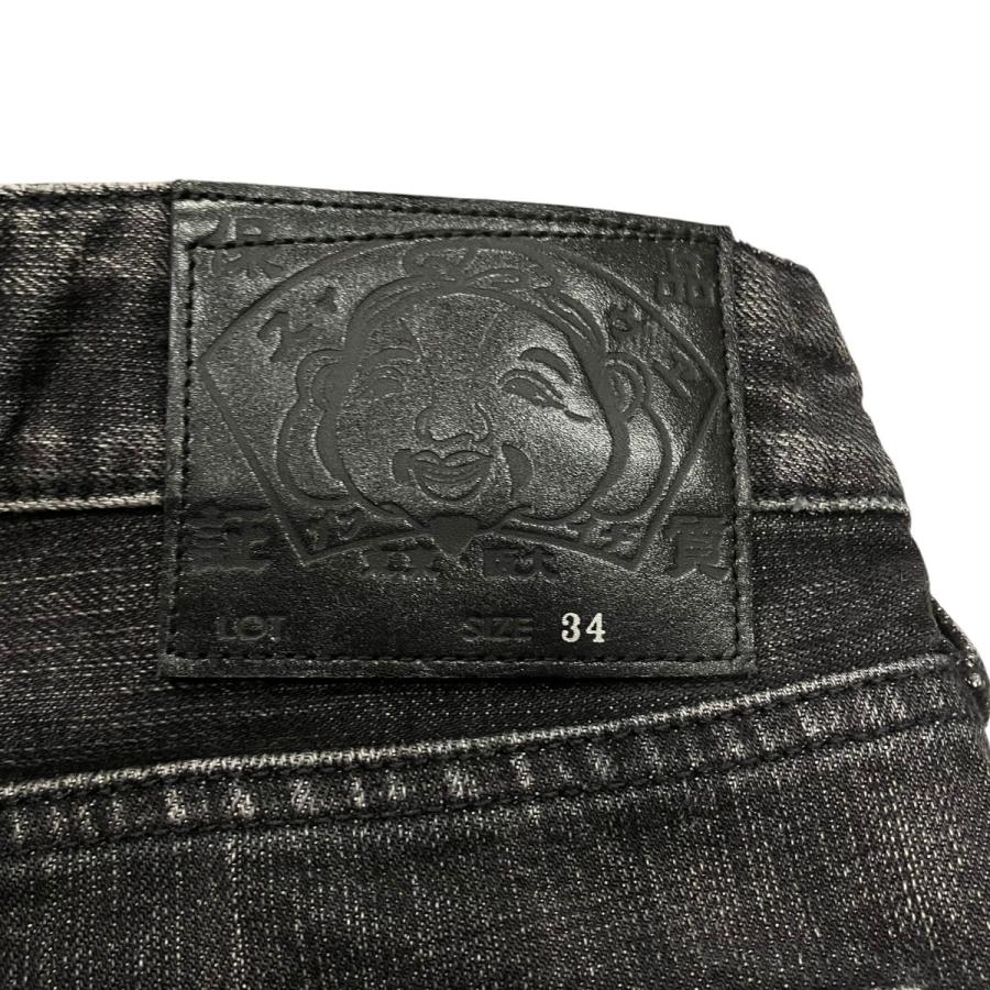 エヴィス EVISU リペア加工デニムパンツ 2EAHTM5JE104930DN ブラック 