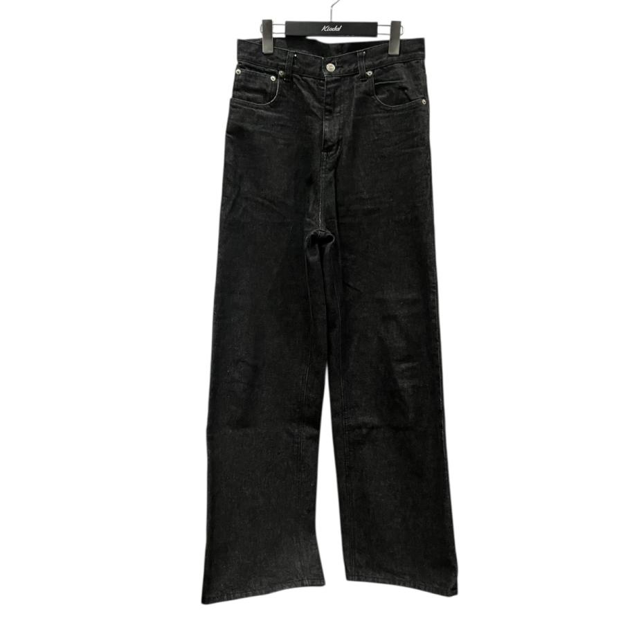ガディッドアノニム GADID ANONIEM デニムパンツ ブラック サイズ