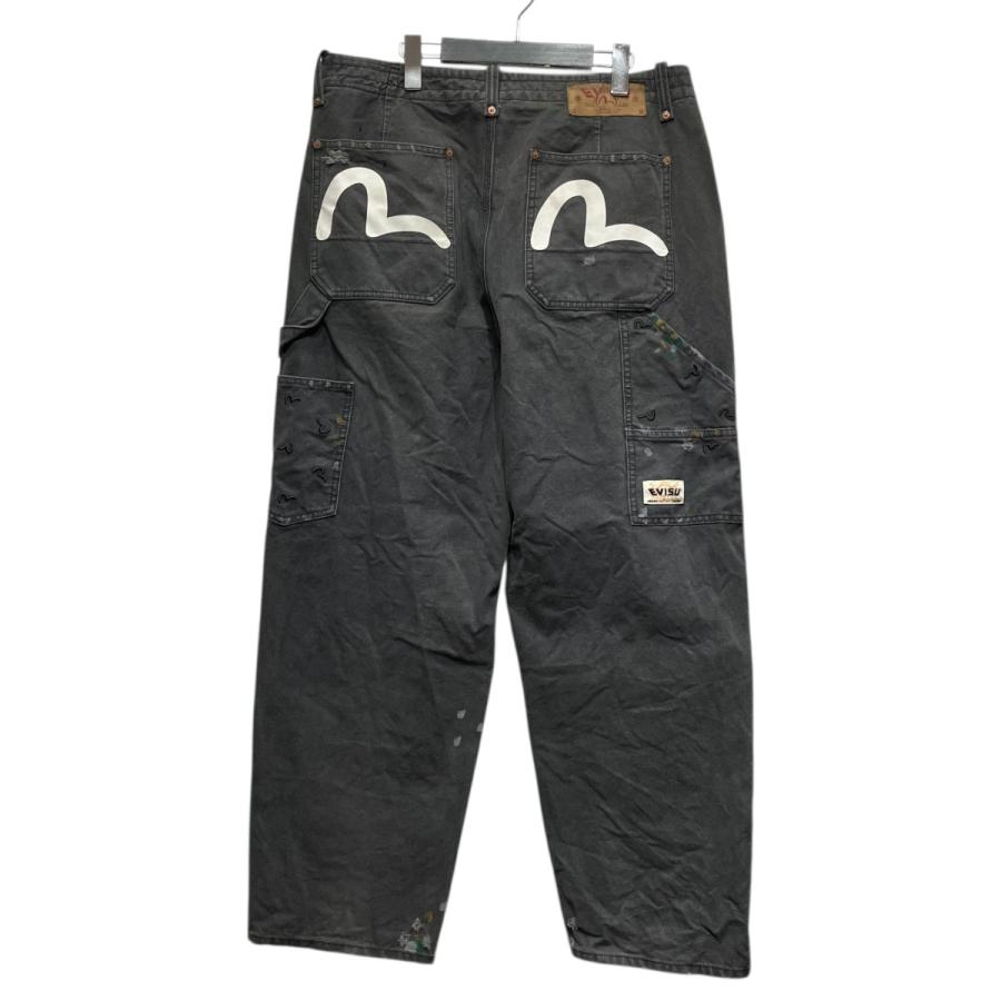 エヴィス EVISU カモメ刺繍とロゴプリントリラックスフィット