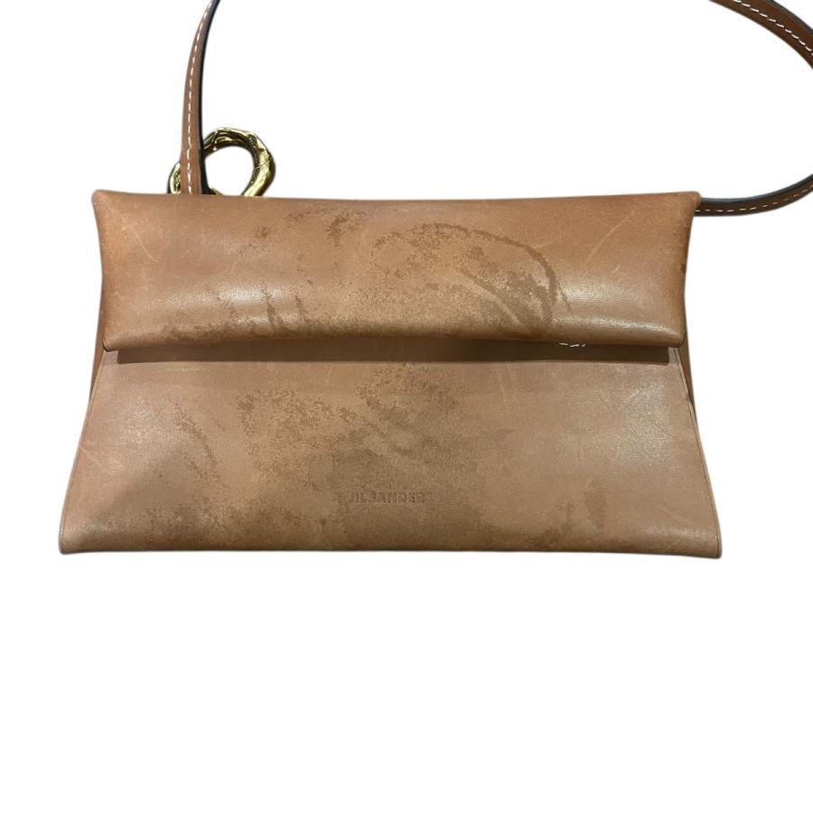 ジルサンダー JIL SANDER Twisted Leather Hobo Bag レザーツイステッドレザートップハンドルバッグ ブラック×ブラウン_8