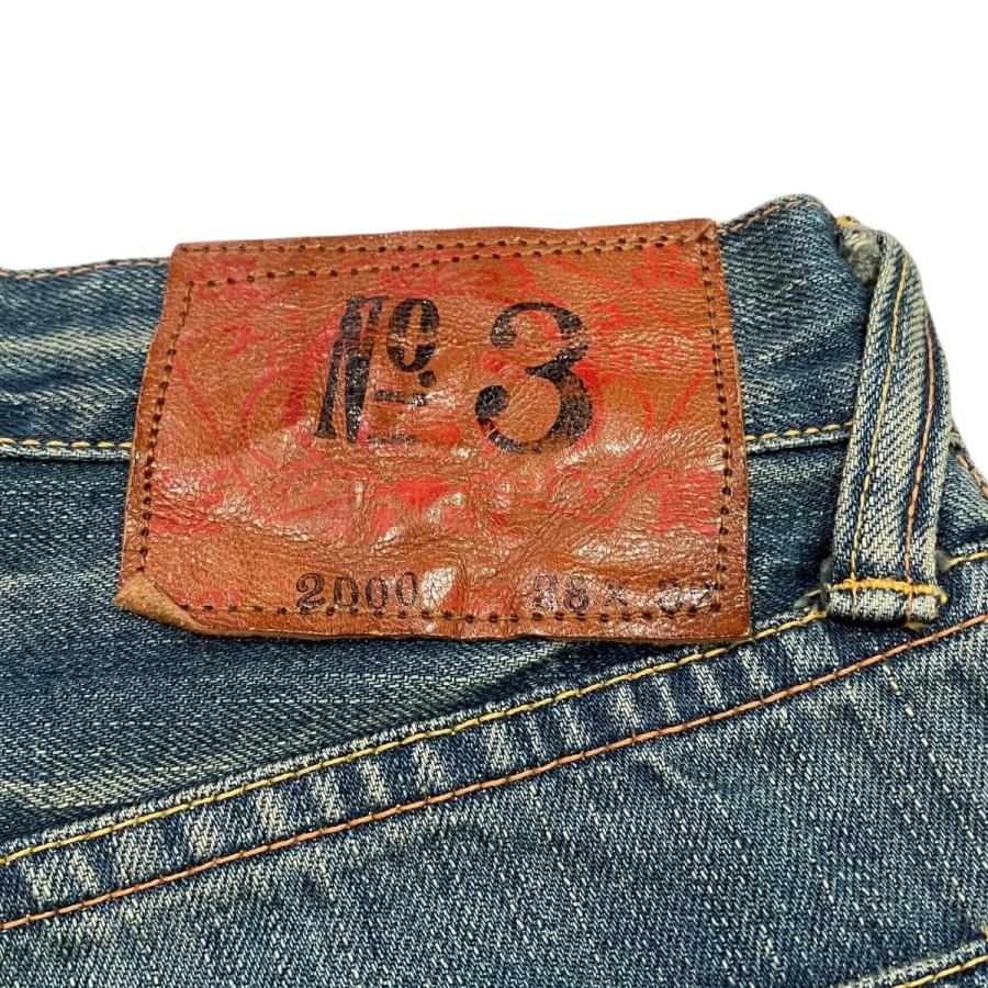 エヴィス EVISU No．3 デニムパンツ 2000 インディゴ サイズ：28×32