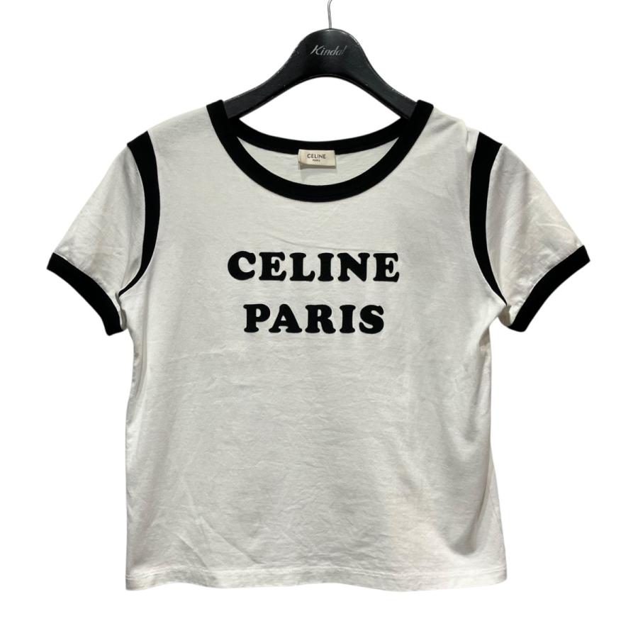 CELINE（セリーヌ） フロッキーロゴTシャツ 2X890671Q ホワイト