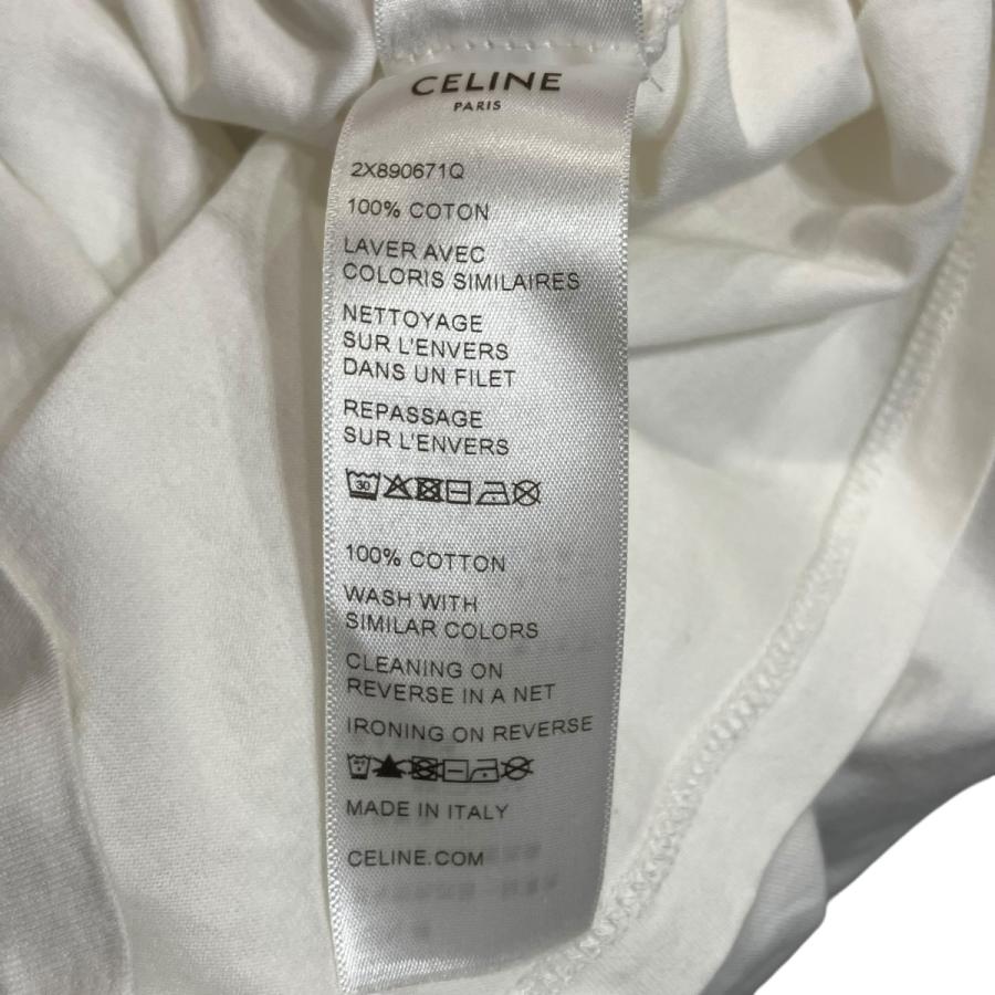 CELINE（セリーヌ） フロッキーロゴTシャツ 2X890671Q ホワイト