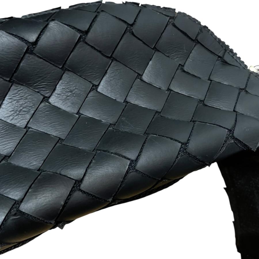 人気✨ボッテガヴェネタ ウエストバッグ イントレチャート ブラック BOTTEGA VENETA（ボッテガ・ヴェネタ） イントレチャートウエスト