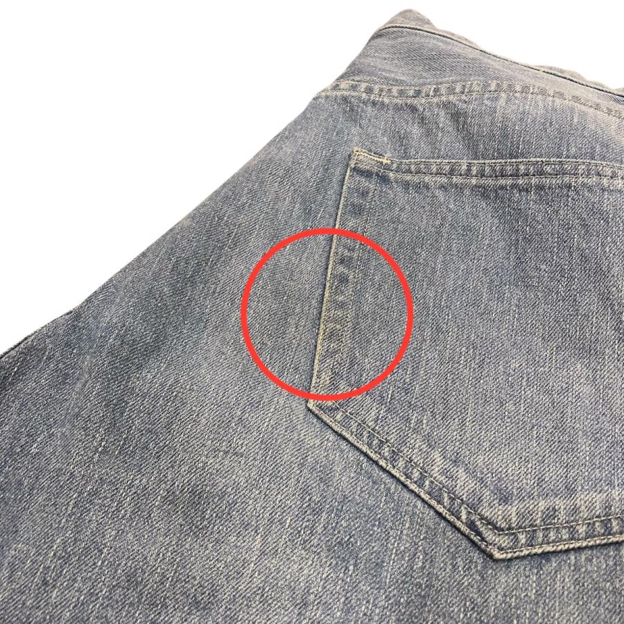 オーラリー AURALEE SELVEDGE FADED LIGHT DENIM WIDE PANTS ワイドデニムパンツ A24SP07DE インデの画像