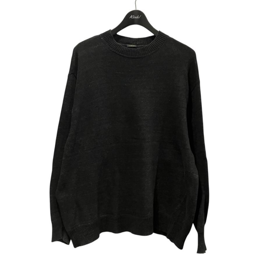 COMOLI（コモリ） インディゴクルーネックニット T01-06001 ブラック
