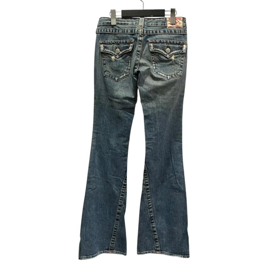 True Religionダメージ フレアパンツ レディース デニム サイズ26 TRUE RELIGION（トゥルーレリジョン） ダメージデニムフレアパンツ