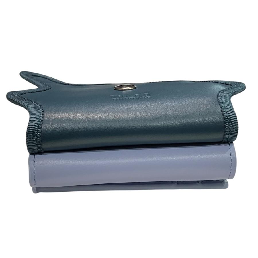 ノリエノモト nori enomoto wave trifold wallet 3つ折り財布 ブルー系