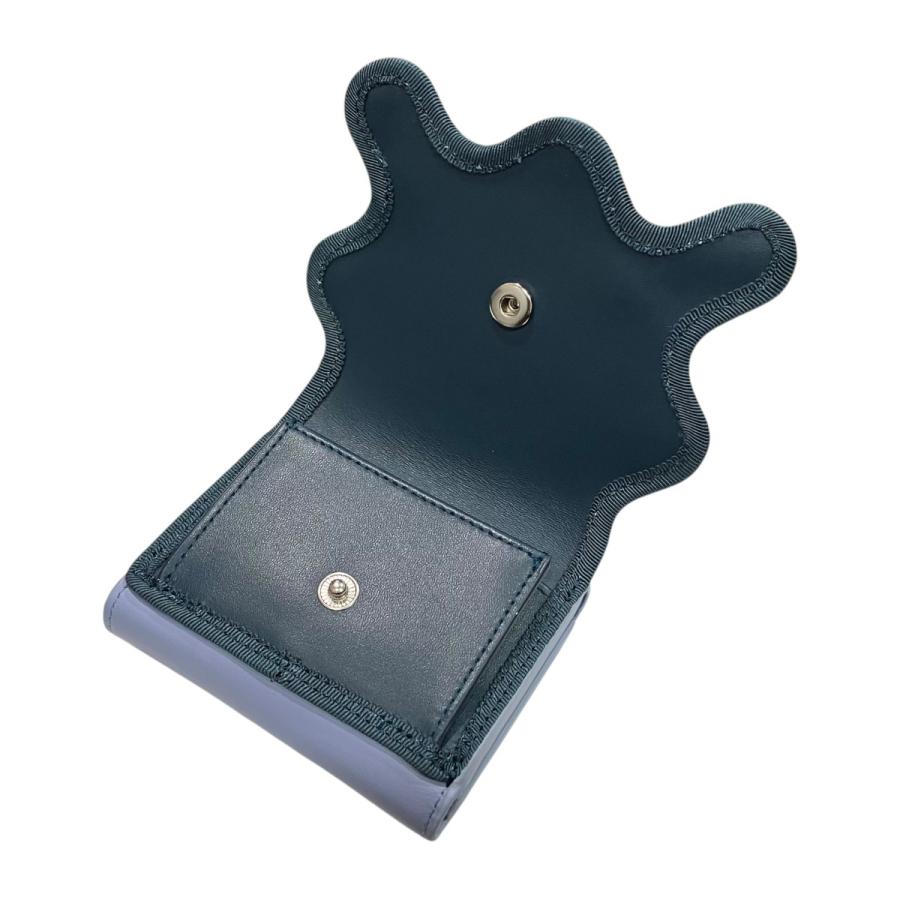 norienomoto wave trifold wallet 財布 美品 ノリエノモト nori enomoto wave trifold wallet 3つ折り財布 ブルー系