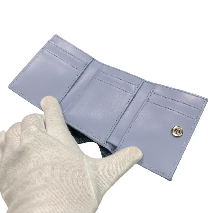 ノリエノモト nori enomoto wave trifold wallet 3つ折り財布 ブルー系
