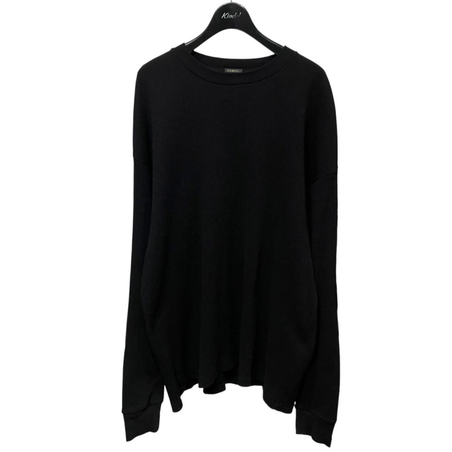 COMOLI（コモリ） COMOLI 26SS コットンワッフル 長袖Tシャツ D01