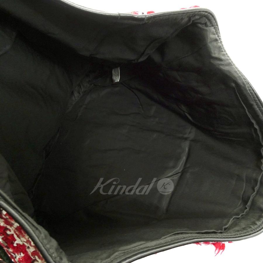 人気ブランドの Unused 和歌山店 サイズ レッド Uh0380 ツイードクラッチバッグ その他バッグ