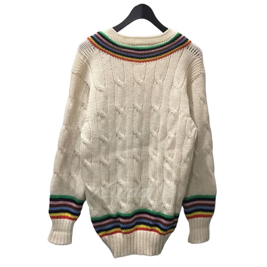 ROWING BLAZERS Vネックニットセーター CRICKET SWEATER クリケットセーター オフホワイト・レッド・イエロー他