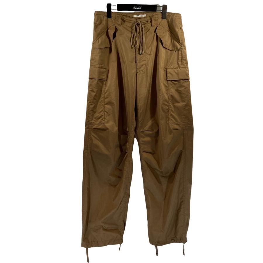 AURALEE 2019SS LIGHT FINX POLYESTER FATIGUE PANTS カーゴパンツ 