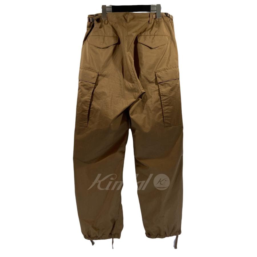 AURALEE 2019SS LIGHT FINX POLYESTER FATIGUE PANTS カーゴパンツ 