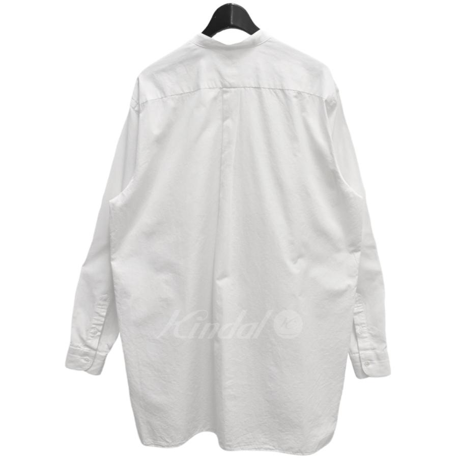 COMOLI U03-02002 21AW バンドカラーシャツ ホワイト サイズ：1 