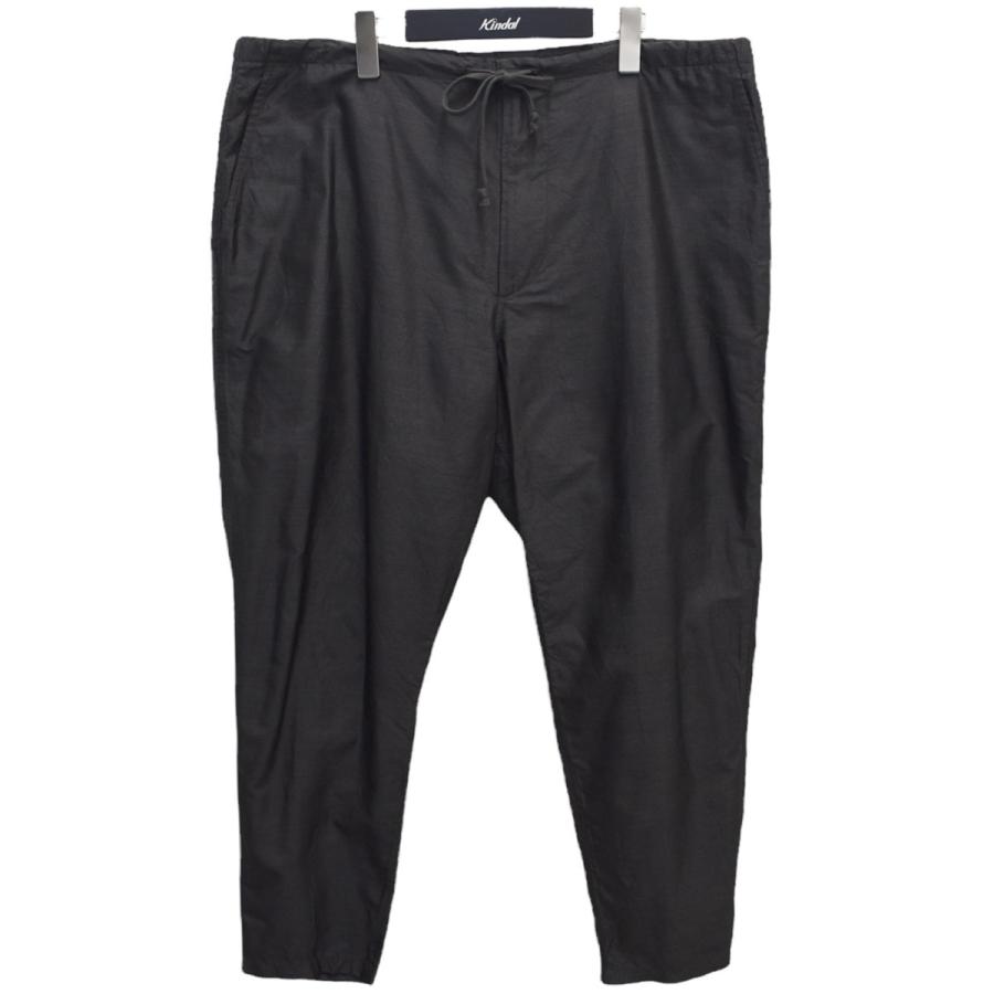 COMOLI T01-03021 21SS 杢シルク テーパードパンツ チャコール サイズ  