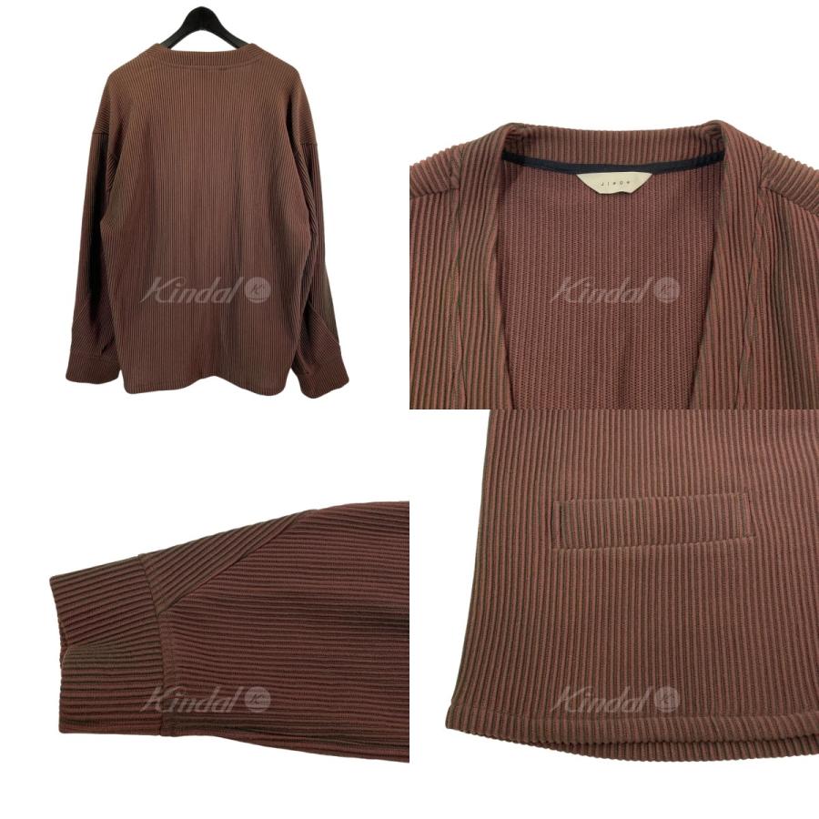 JieDa 21AW RIPPLE CARDIGAN カーディガン Jie-21W-RP-CT02 ブラウン 